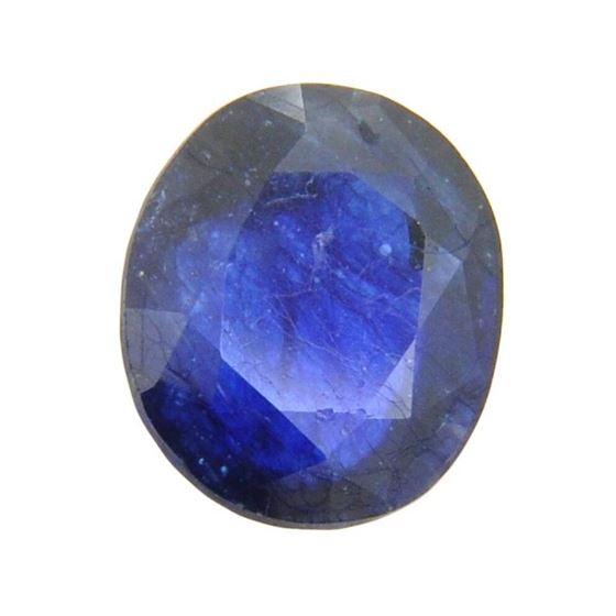 Oval Purple Diamond