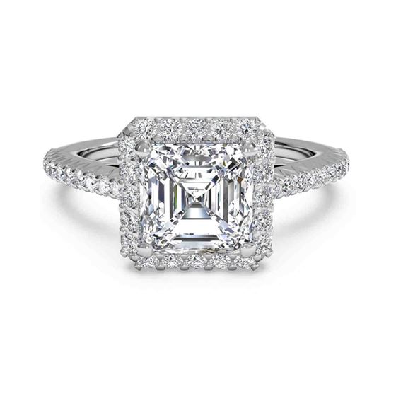 James Allen Asscher carat 14k White Gold